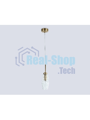 Светильник Ambrella light LH55208 BS/CL латунь/прозрачный E14 max 40W D80*270