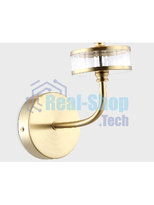 Настенный светильник Ambrella light LH71255 BS/WH латунь/белый E14 max 40W 210*160*310
