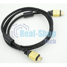 Кабель HDMI Behpex Ver.1.4 Gold jack HDMI(19pin)/HDMI(19pin) 1.8м феррит.кольца позолоченные контакты