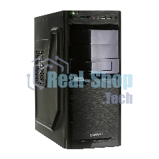 Компьютерный корпус Miditower ExeGate XP-330U Black, ATX, (XP400, Black,120мм), 2хUSB+2хUSB 3.0, Audio