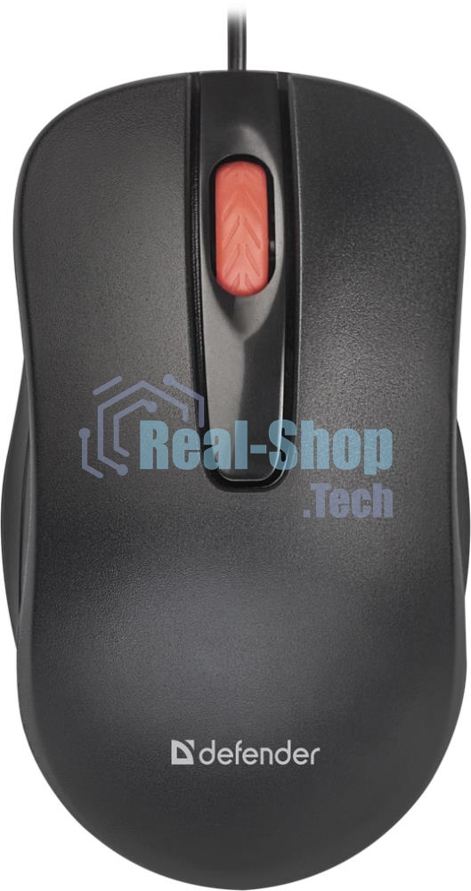 Мышь проводная Defender Point MM-756 черный, 1000 dpi, USB, кнопки - 3