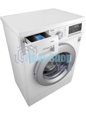 Стиральная машина LG F1296HDS1 белый, загрузка фронтальная 7 кг, 1200 об/мин., класс: А