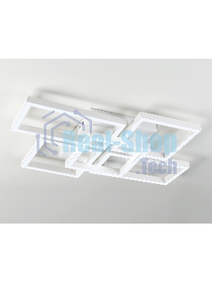 Потолочный светодиодный светильник Ambrella light FA1011/4+1 WH белый 90W 3000K-6400K 710*490*95 (ПДУ ИК)