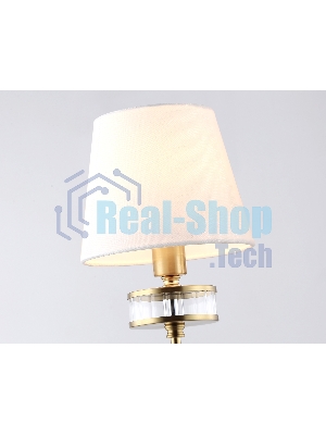 Настенный светильник Ambrella light LH71255 BS/WH латунь/белый E14 max 40W 210*160*310