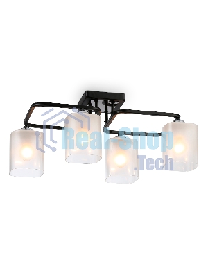 Светильник Ambrella light TR303222/4 BK/CH/FR черный/хром/белый матовый E27*4 max 60W 530*290*220