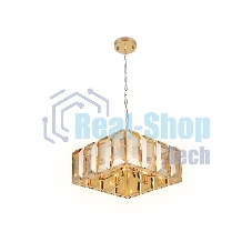 Светильник Ambrella light TR5149 GD/TI золото/янтарь E14/6 max 40W 500*500*1000