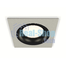 Комплект встраиваемого светильника Ambrella light XC7633002 SGR/PBK серый песок/черный полированный MR16 GU5.3 (C7633, N7011)