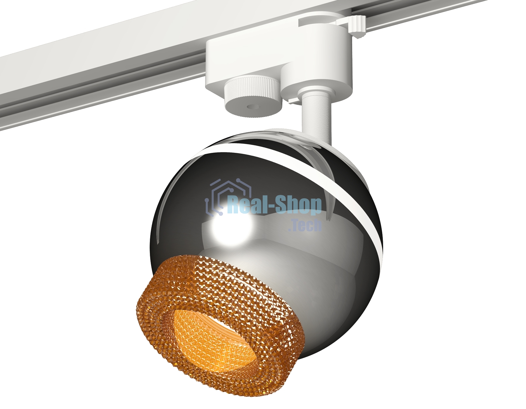 Светильник Ambrella light XT1104005 PSL/CF серебро полированное/кофе GU5.3 LED 3W 4200K (A2520, C1104, N7195)