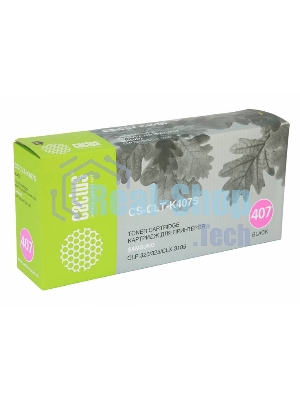 Картридж лазерный Cactus CS-CLT-K407S черный (1500 стр.) для Samsung CLP320/320n/325/CLX3185/3185n/3185fn