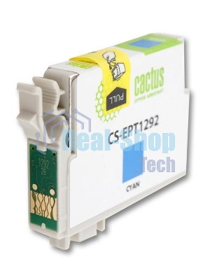 Картридж струйный Cactus CS-EPT1292 (T1292) голубой (10 мл) для Epson Stylus Office B42/BX305/BX305F/BX320/BX525/BX625/SX420/SX425
