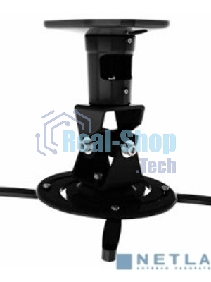 Кронштейн для проектора Cactus CS-VM-PR01-BK черный макс.10кг настенный и потолочный поворот и наклон