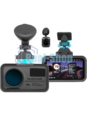 Видеорегистратор TrendVision TDR-725 Real 4K 2CH, 3840x2160, 3