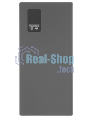 Портативный аккумулятор OLMIO QR-10, 10000mAh, 22.5W, QuickCharge3.0/PowerDelivery, LCD, серый