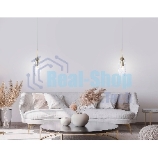Светильник Ambrella light LH55208 BS/CL латунь/прозрачный E14 max 40W D80*270