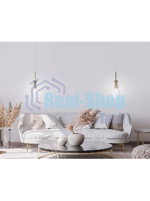 Светильник Ambrella light LH55208 BS/CL латунь/прозрачный E14 max 40W D80*270