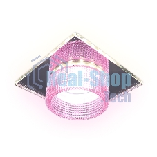 Светильник Ambrella light TN356 CH/PI хром/розовый GU5.3+3W (LED COLD) 95*95*45