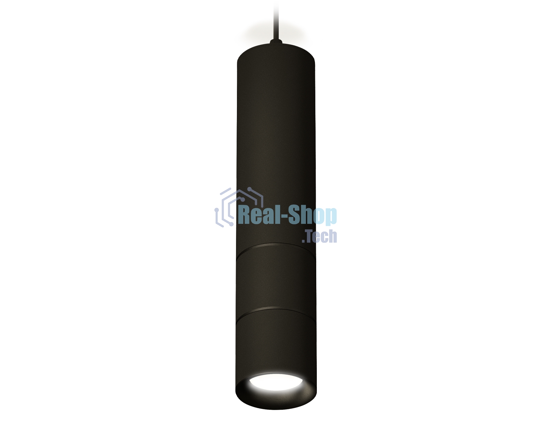 Светильник Ambrella Light XP7402075 SBK/PBK черный песок/черный полированный MR16 GU5.3