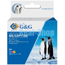 Картридж струйный G&G GG-C2P11AE 651 многоцветный (18мл) для HP DeskJet 5575/5645