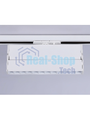 Трековый однофазный светодиодный светильник Ambrella light GL6815 WH белый LED 12W 3000K 24° 230*22*87