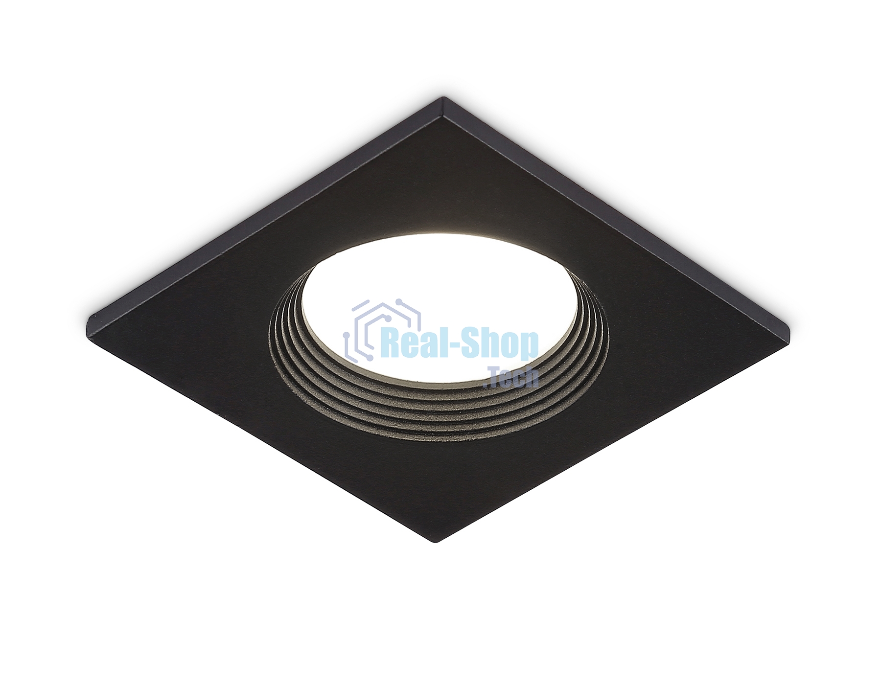Встраиваемый точечный светильник Ambrella light TN102818 BK черный GU5.3 78*78*28