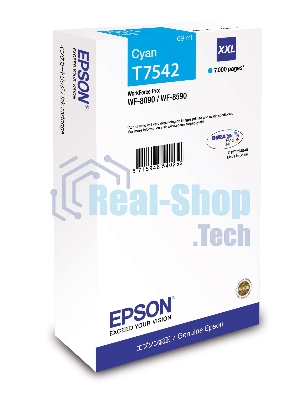 Картридж струйный Epson T7542 голубой экстраповышенной емкости для WF-8090/8590