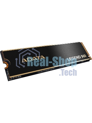 Накопитель SSD ADATA LEGEND 960, 2Tb, PCIe 4.0 x4, M.2 2280, NVMe, R/W 7400/6800, с радиатором