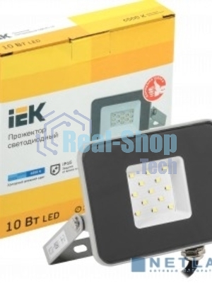 Прожектор IEK LPDO701-10-K03 СДО 07-10 светодиодный серый IP65 6500 K IEK