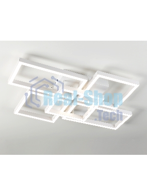 Потолочный светодиодный светильник Ambrella light FA1011/4+1 WH белый 90W 3000K-6400K 710*490*95 (ПДУ ИК)