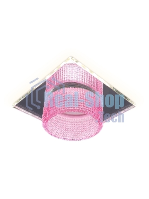 Светильник Ambrella light TN356 CH/PI хром/розовый GU5.3+3W (LED COLD) 95*95*45