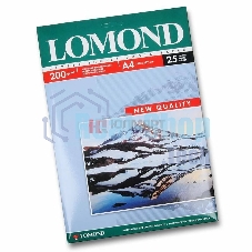 Фотобумага Lomond односторонная глянцевая, 200г/м2,A4 (21X29,7)/25л. для струйной печати