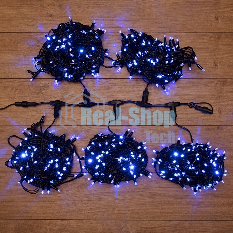 Гирлянда Neon-night LED ClipLight 24V, 5 нитей по 20 метров, цвет диодов синий