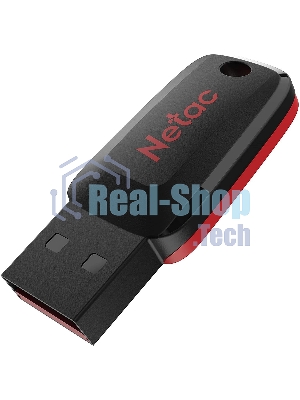 Флешка USB R/W Netac 128Gb U197 NT03U197N-128G-20BK USB 2.0 черный/красный