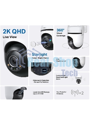 Камера видеонаблюдения IP TP-Link Tapo C520WS 3.18-3.18мм цв. корп.:белый