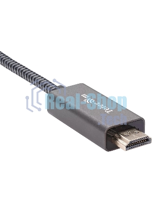 Кабель DisplayPort M-> HDMI M 4K@60Hz 1.8m Telecom,оплетка (TA561M-1.8M)