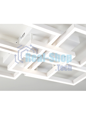 Потолочный светодиодный светильник Ambrella light FA1011/4+1 WH белый 90W 3000K-6400K 710*490*95 (ПДУ ИК)