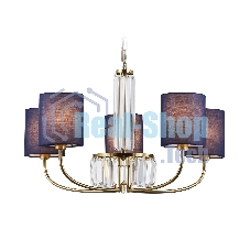 Люстра Ambrella light LH71271/5 BS/DB латунь/темно синий E14/5 max 40W D650*840