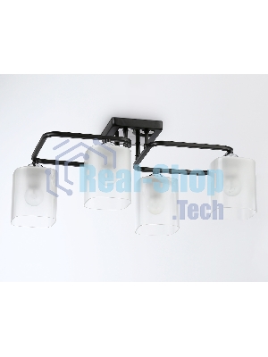 Светильник Ambrella light TR303222/4 BK/CH/FR черный/хром/белый матовый E27*4 max 60W 530*290*220