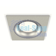Комплект встраиваемого светильника Ambrella light XC7633004 SGR/MCH серый песок/хром матовый MR16 GU5.3 (C7633, N7013)