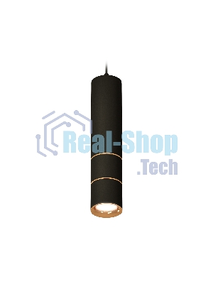 Светильник Ambrella Light XP7402080 SBK/PYG черный песок/золото желтое полированное MR16 GU5.3