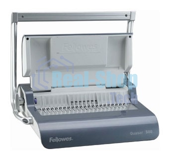 Переплетчик Fellowes Quasar+ (FS-56277) A4/перф.22л.сшив/макс.500л./пластик.пруж. (6-51мм)