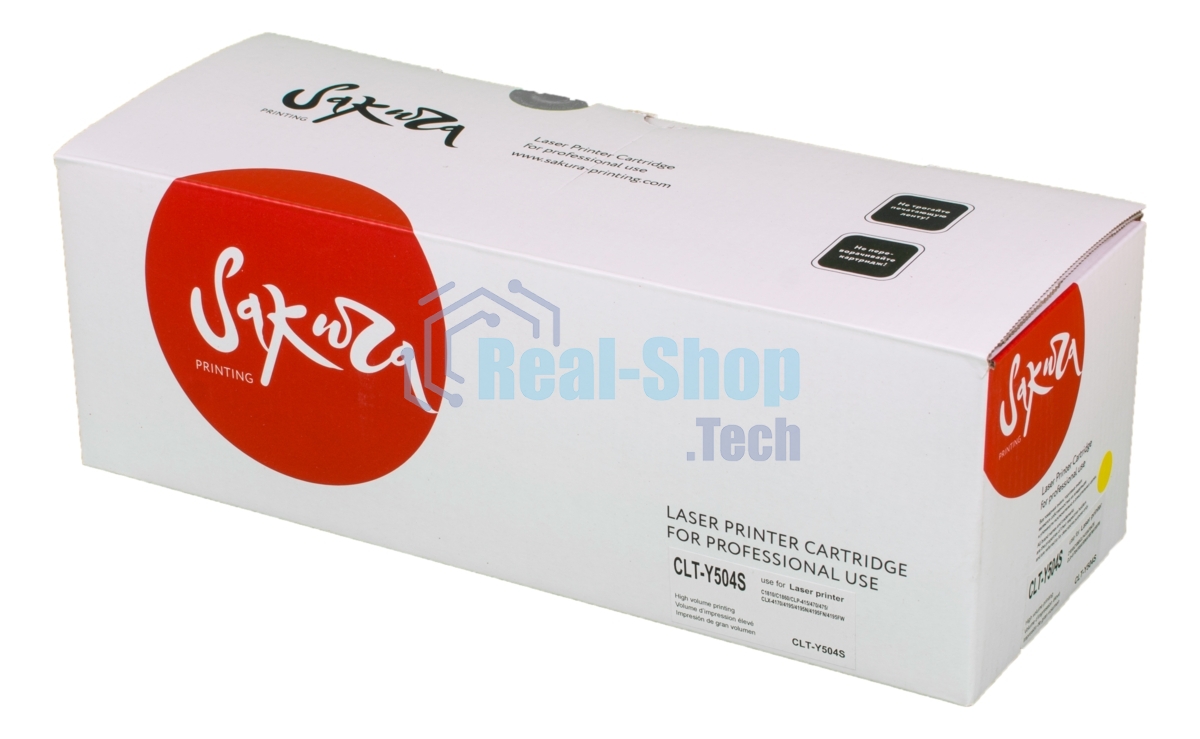 Картридж лазерный Sakura CLTY504S для Samsung CLP-415, CLX-4195, SL-C1810, SL-C1860, желтый, 1800 к.