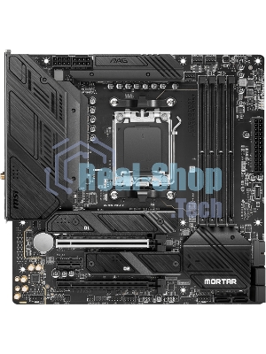Материнская плата MSI MAG B650M MORTAR WIFI, AM5, AMD B650, 4xDDR5, 6xSATA, 2xM.2, 1xPCI-E 4.0 x16, 1xPCI-E 4.0 x4, 1xHDMI, 1xDP, 1x2.5Gb LAN, 3xUSB 3.2 Gen 2, 4xUSB 3.2 Gen 1, 1xUSB-C 3.2 Gen 2x2, 5x3.5мм аудио, 7.1, Micro-ATX