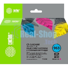 Картридж струйный Cactus CS-3JA24AE 963 пурпурный пигментный (11 мл) для HP OfficeJet 9010/9012/9013/9014/9015/9016/9019/9020/9025
