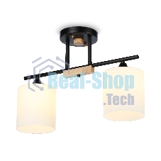 Светильник Ambrella light TR9543/2 BK/FR черный/белый матовый E27/2 max 40W 435*120*280