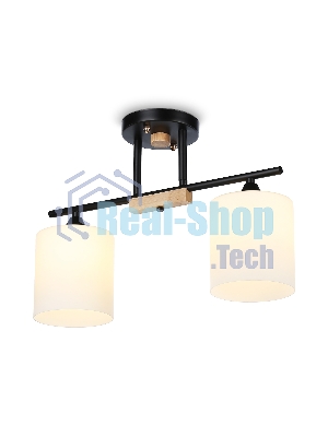 Светильник Ambrella light TR9543/2 BK/FR черный/белый матовый E27/2 max 40W 435*120*280