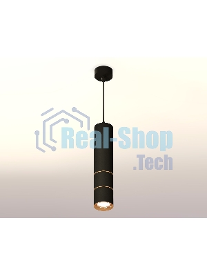 Светильник Ambrella Light XP7402080 SBK/PYG черный песок/золото желтое полированное MR16 GU5.3