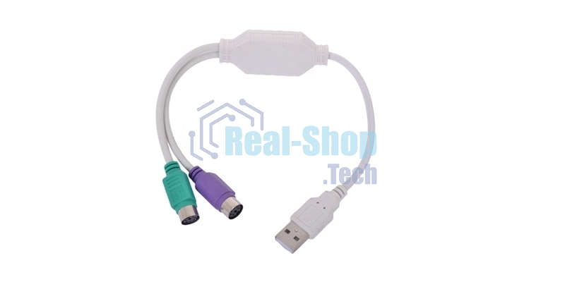 Переходник Gembird Конвертер с USB Am на 2xPS/2 UAPS12