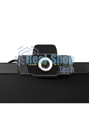 Веб-камера ExeGate BusinessPro C922 HD 1280x720, 30 кадр/с, USB Type-A, микрофон (шумоподавление), универсальное крепление, штатив в комплекте