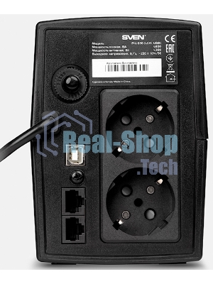 Источник бесперебойного питания Sven Pro+ 650 LCD USB