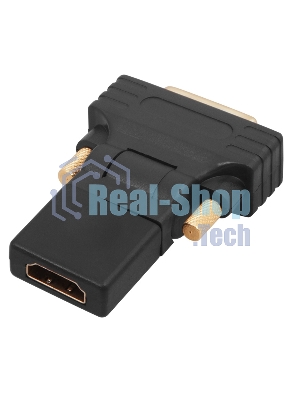 Переходник штекер Rexant DVI-D - гнездо HDMI, поворотный